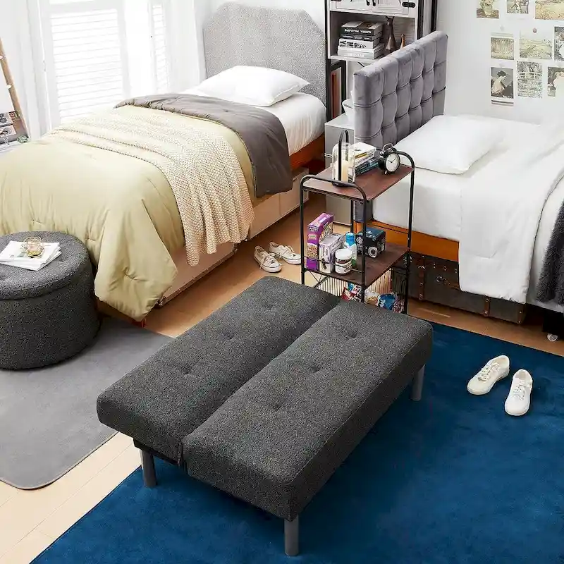 2East Boucle Mini-Futon by DormCo