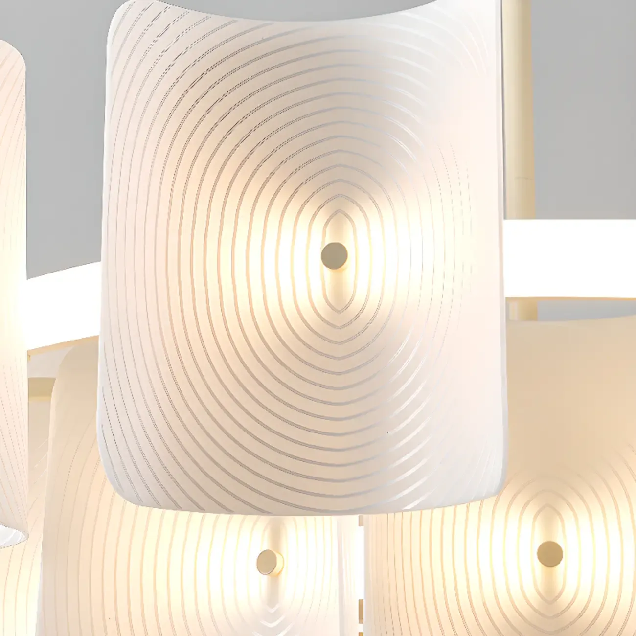 Modern LED Fingerprint Chandelier with Third-Gear Dimming