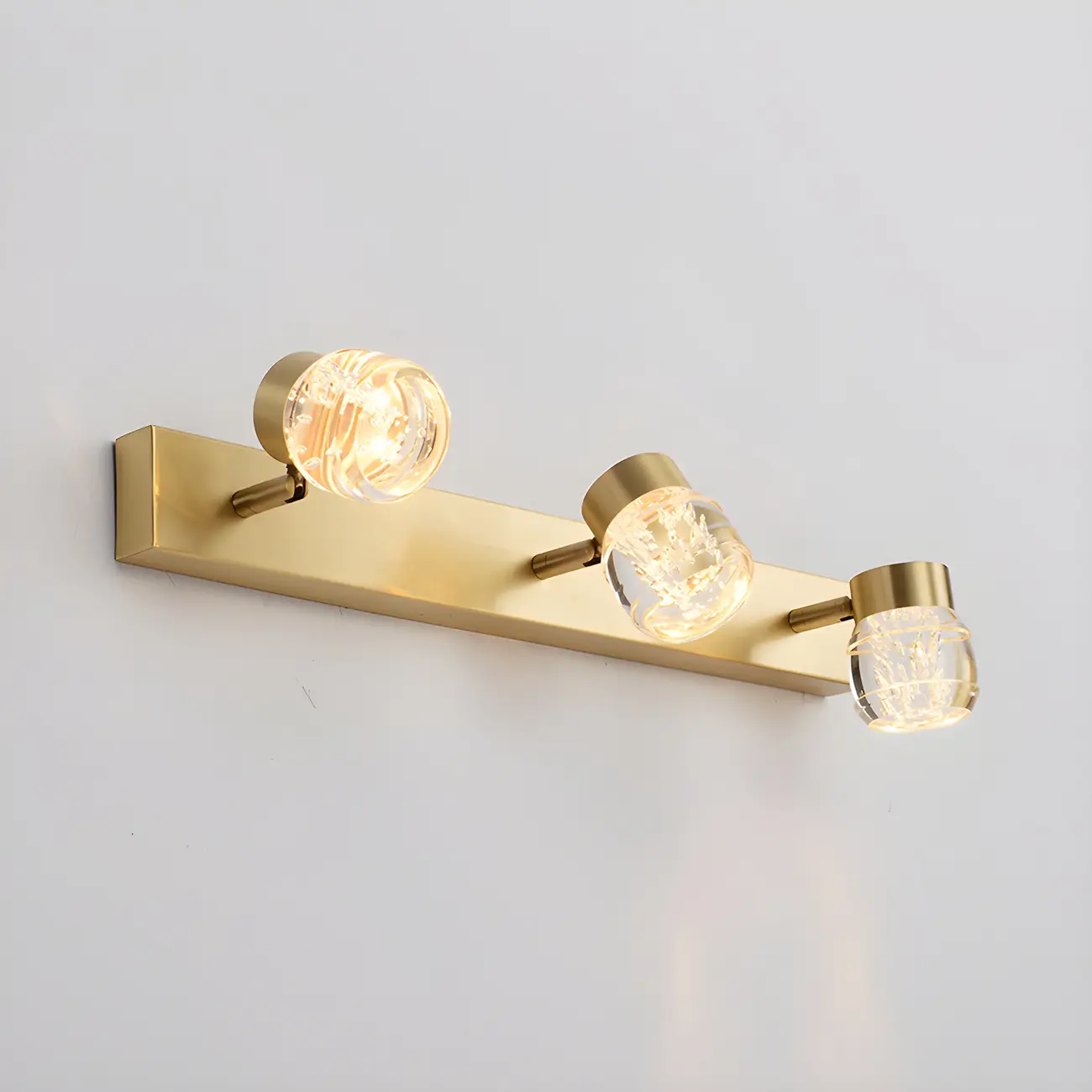 Modern Gold Metal Bathroom Vanity Light