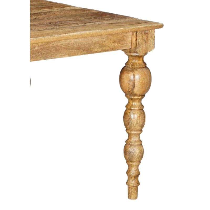Ava 72 Carved Solid Wood Dining Table - 72 W