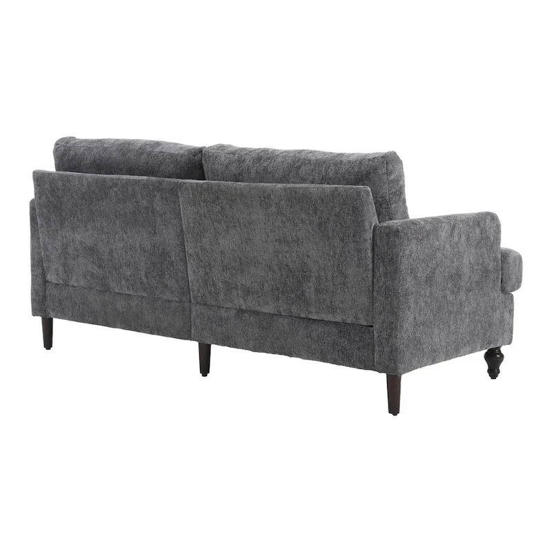 Modern Chenille Fabric Loveseat, 2-Seat Upholstered Loveseat Sofa