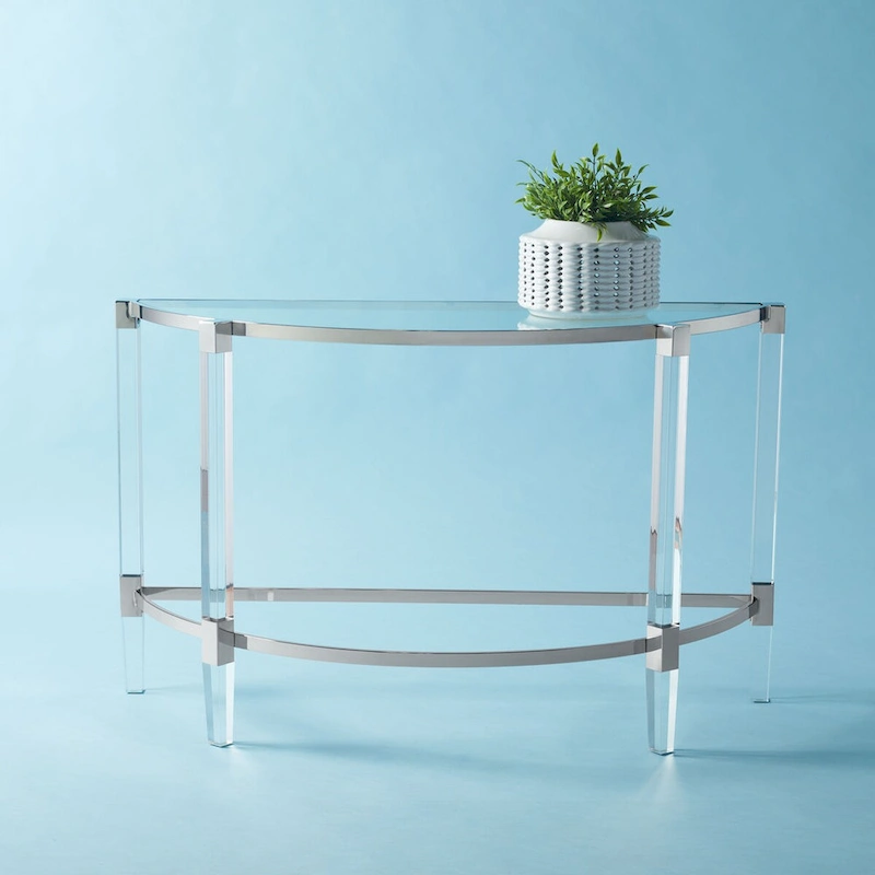 SAFAVIEH Couture Gunel Acrylic Console Table - 47.2 W x 17.7 L x 28.7 H - 47Wx18Dx29H