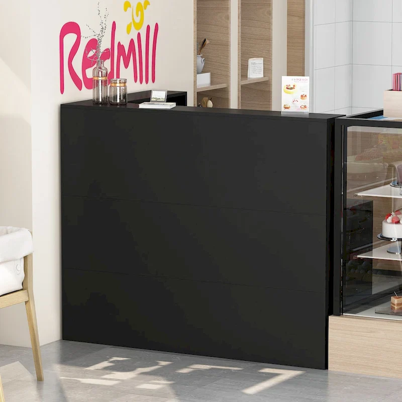 L-Shape Wood Reception Desk Office Computer Desk