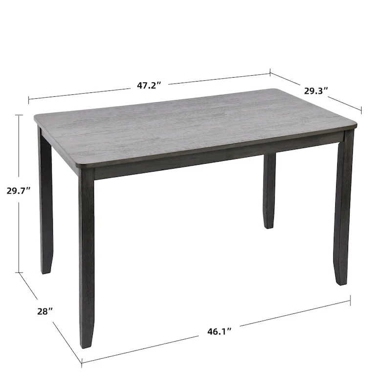 Solid Wood 47  Length Dining Room Table (Chairs Not Included)