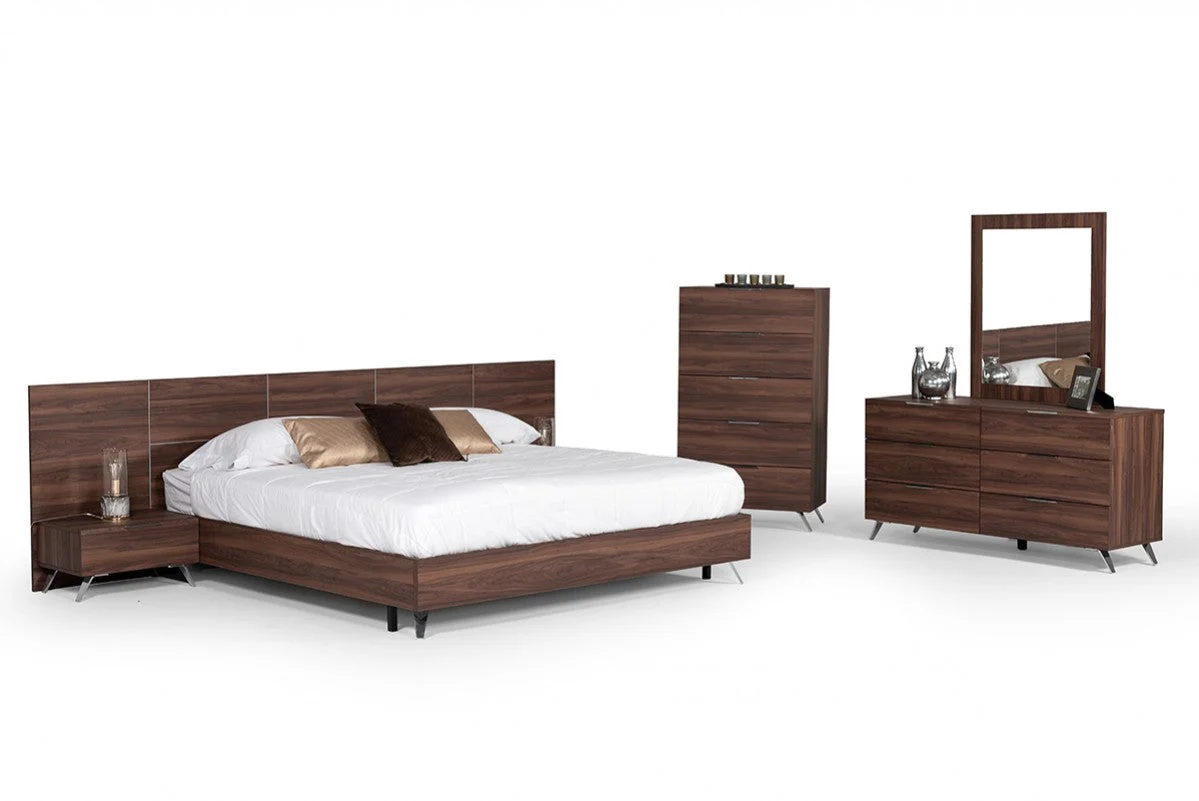Bronx Italian Walnut Bedroom Collection