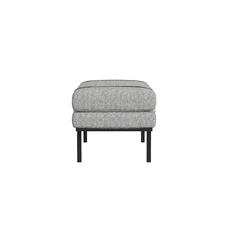 HomePop upholstered Bench with Metal Base - Cream Boucle