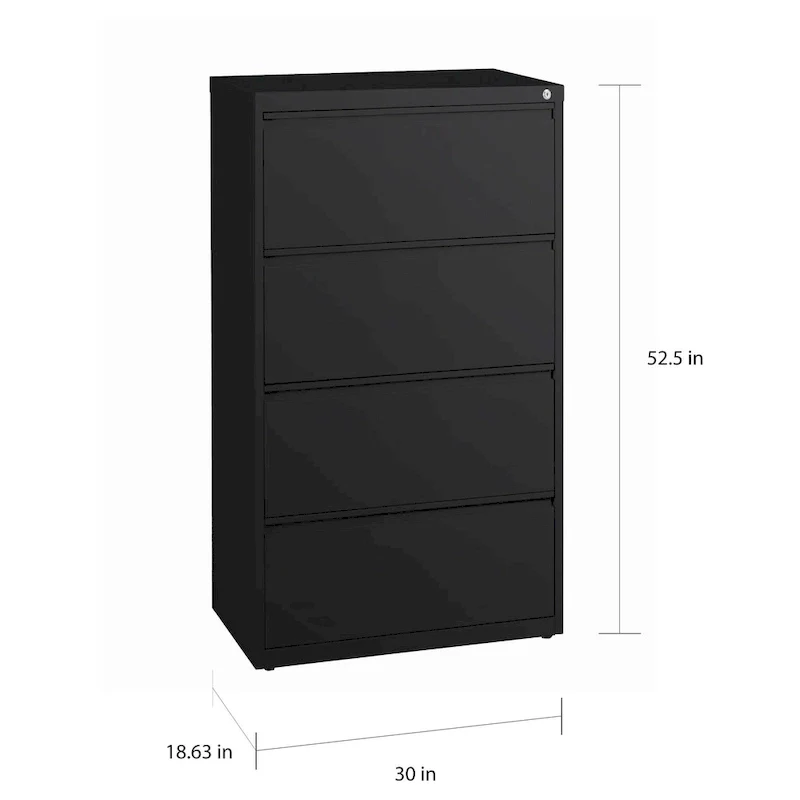 Hirsh HL10000 Commercial 4-drawer Lateral File Cabinet