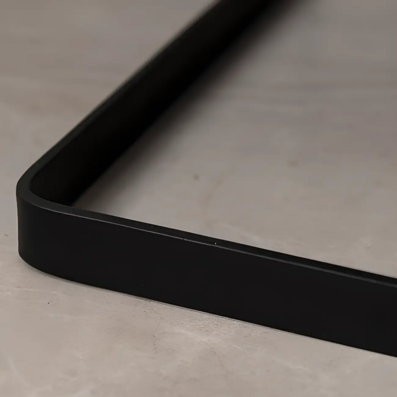 Modern Black Wood Compact Drawer Nightstand