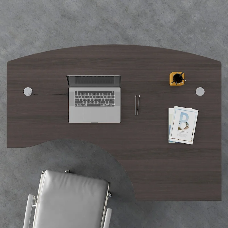 Studio C 60W Right Handed L-Bow Desk Shell by Bush Business Furniture