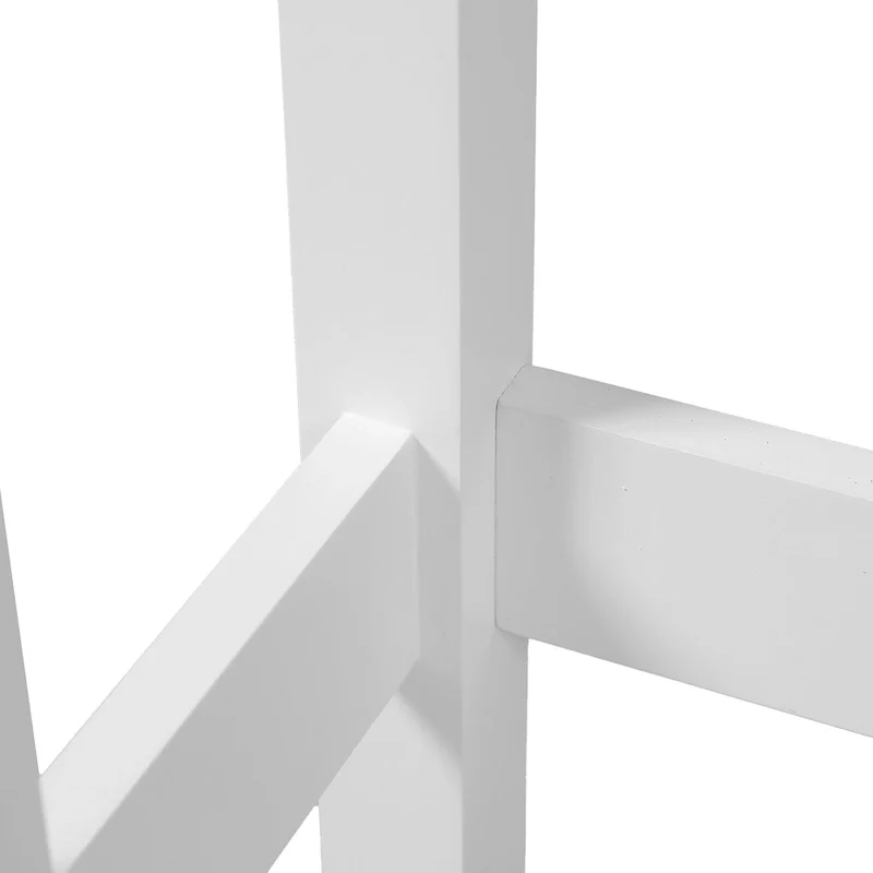 Farmhouse White MDF Wood Over-the-Toilet Space Saver Bathroom Cabinet