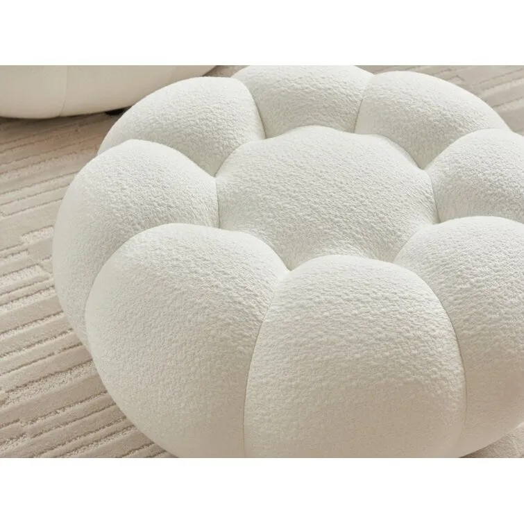 Tristica 3D Fabric Upholstered Accent Chair and Ottoman