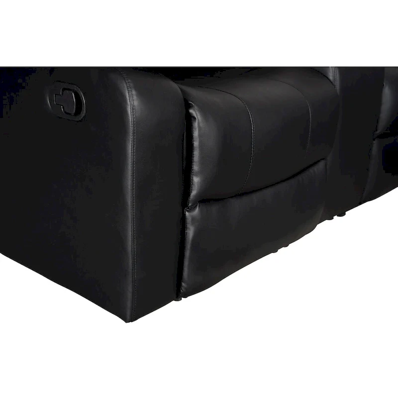 106 Manual Reclining Modular Sectional Couch with 1 Console & 2 Cup Holders, Living Room/Office