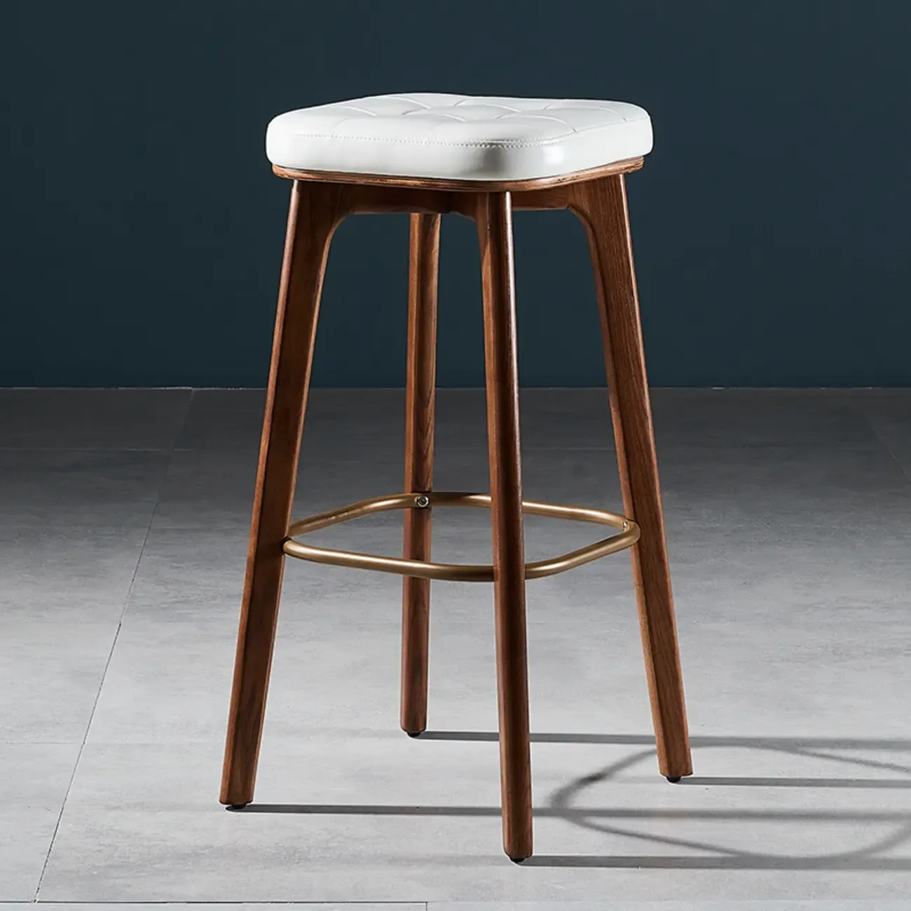 30 Inch Modern Leather Backless Bar Stools