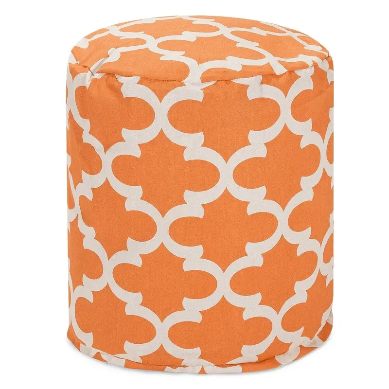 Trellis Indoor / Outdoor Ottoman Pouf