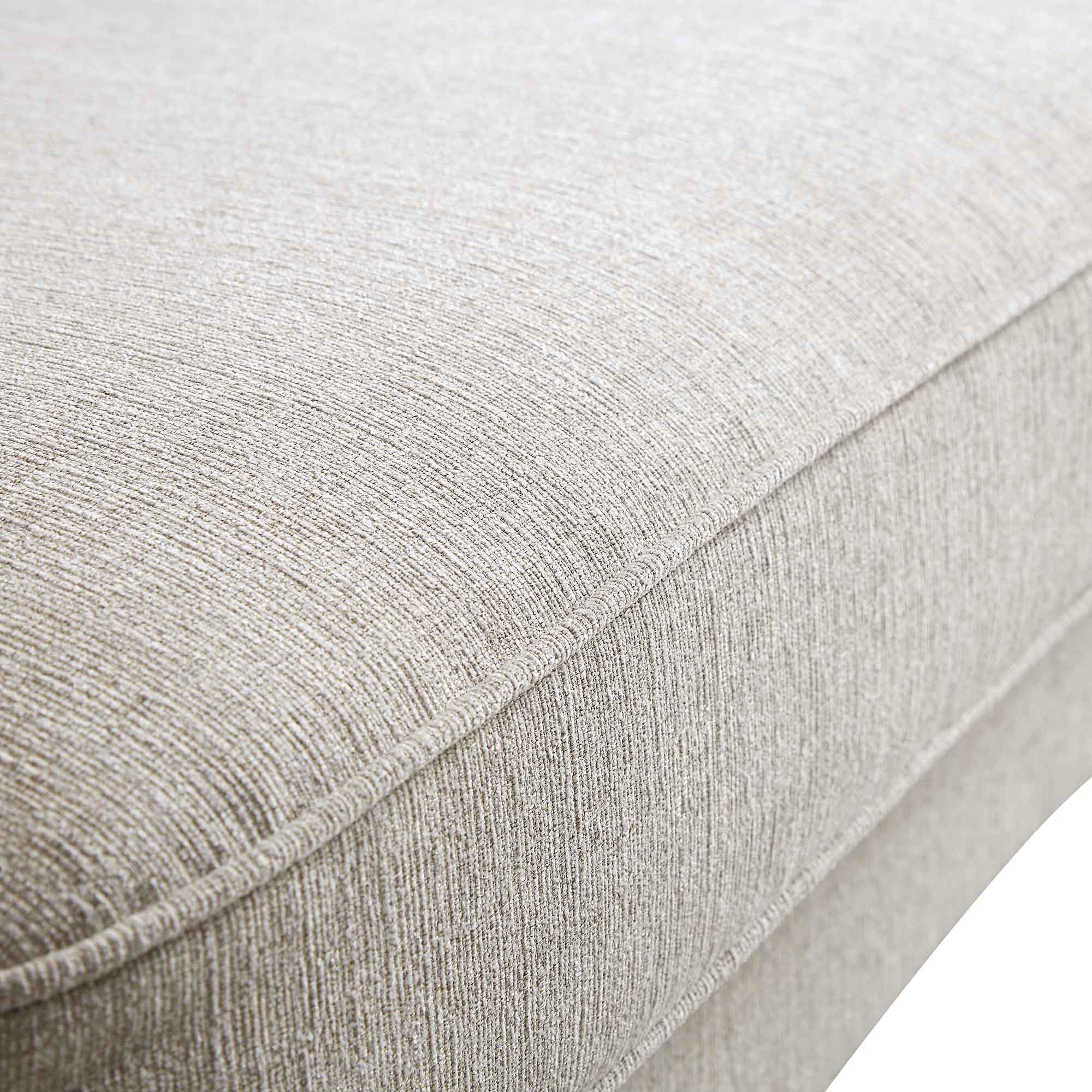 Oatmeal Fabric Sofa, 3-Seater