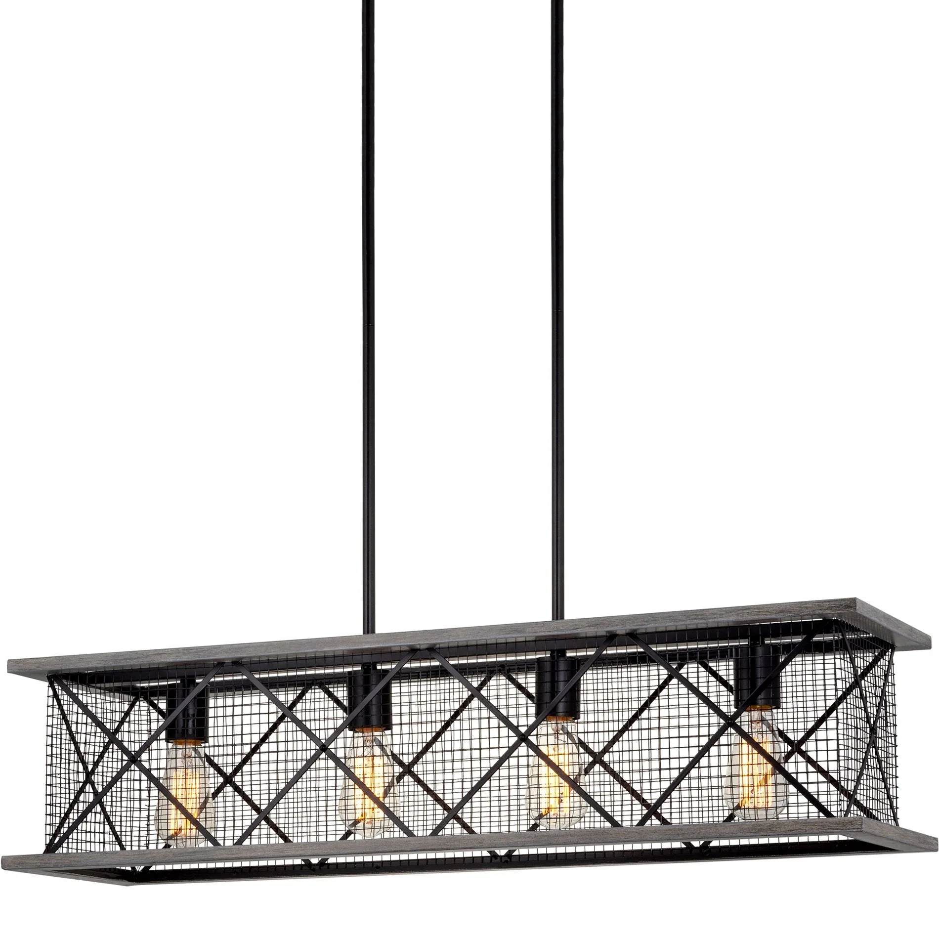 Brayden 34 4-Light Farmhouse Kitchen Island Light