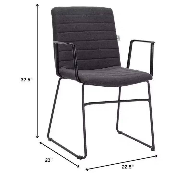 LeisureMod Ergonomic Office Chair Upholstered in Leather/Polyester with Powder-Coated Stainless Steel Frame Padded Seat and Back Zylar Collection