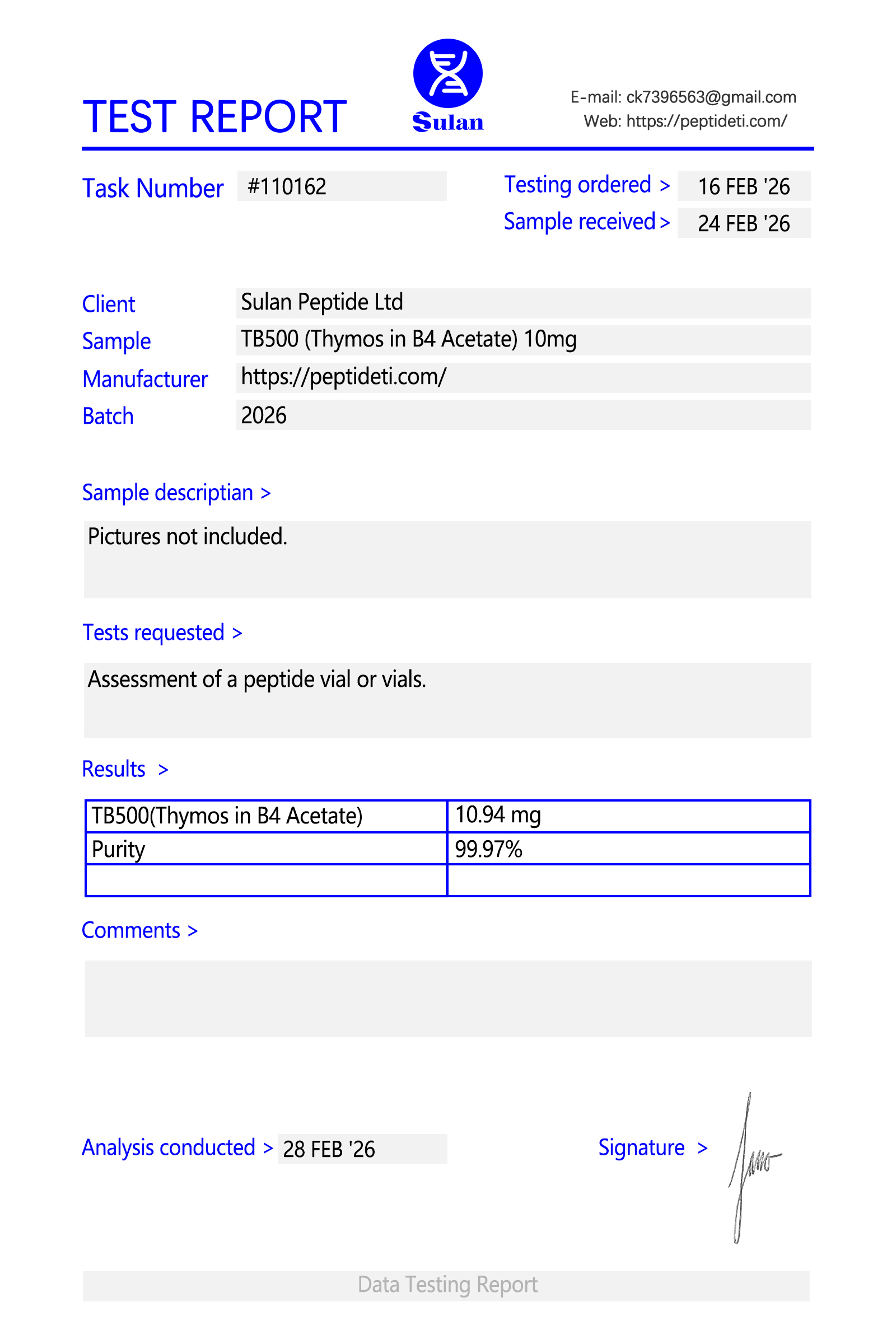 TB-500 (Thymosin beta 4)