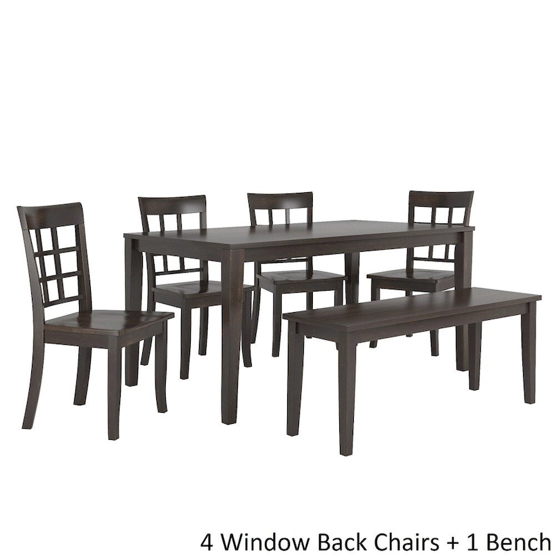Wilmington II 60-Inch Rectangular Antique Black Dining Set by iNSPIRE Q Classic