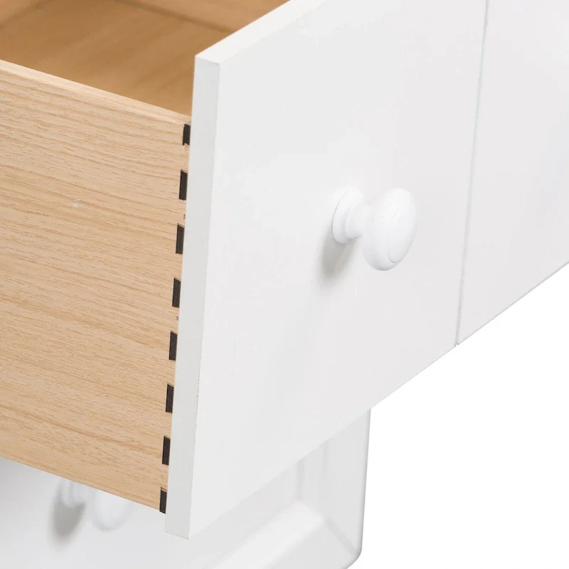 Cottage View White 2-Drawer Night Stand