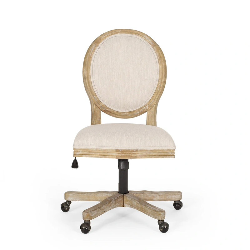 Pishkin Upholstered Swivel Office Chair by Christopher Knight Home