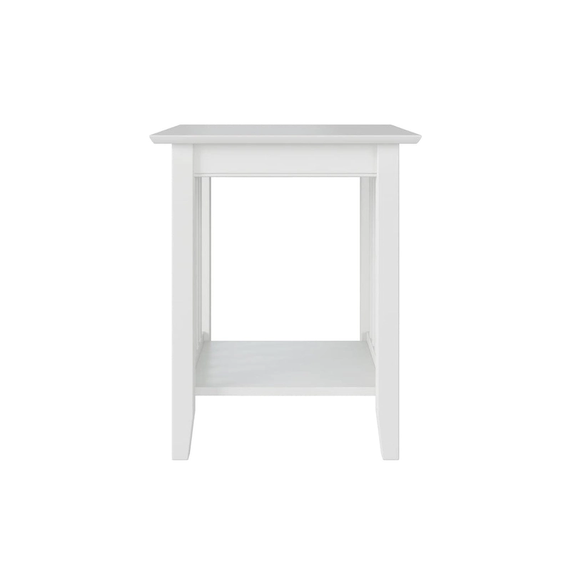 AFI Mission Printer Stand with Built-in Charger in White