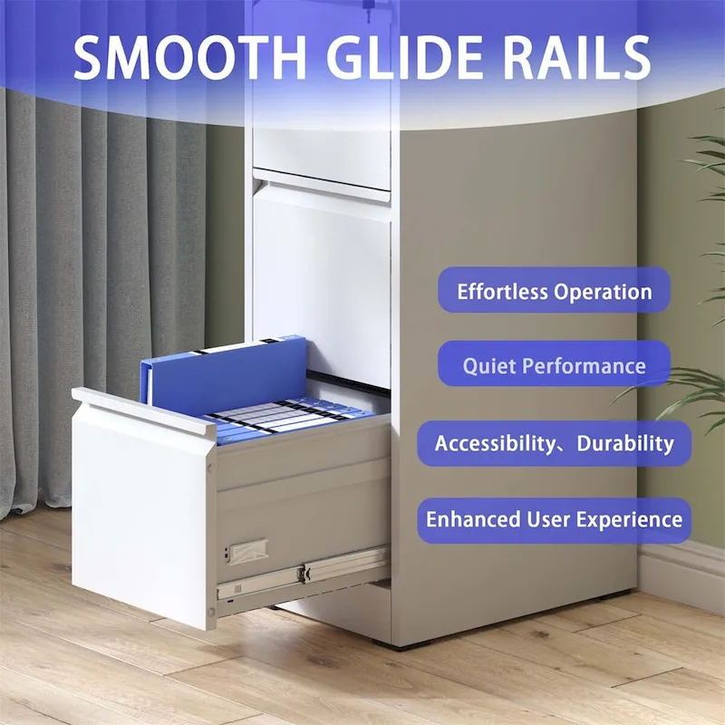 5 Drawer Vertical File Cabinet w/Lock Office Home Steel File Cabinet