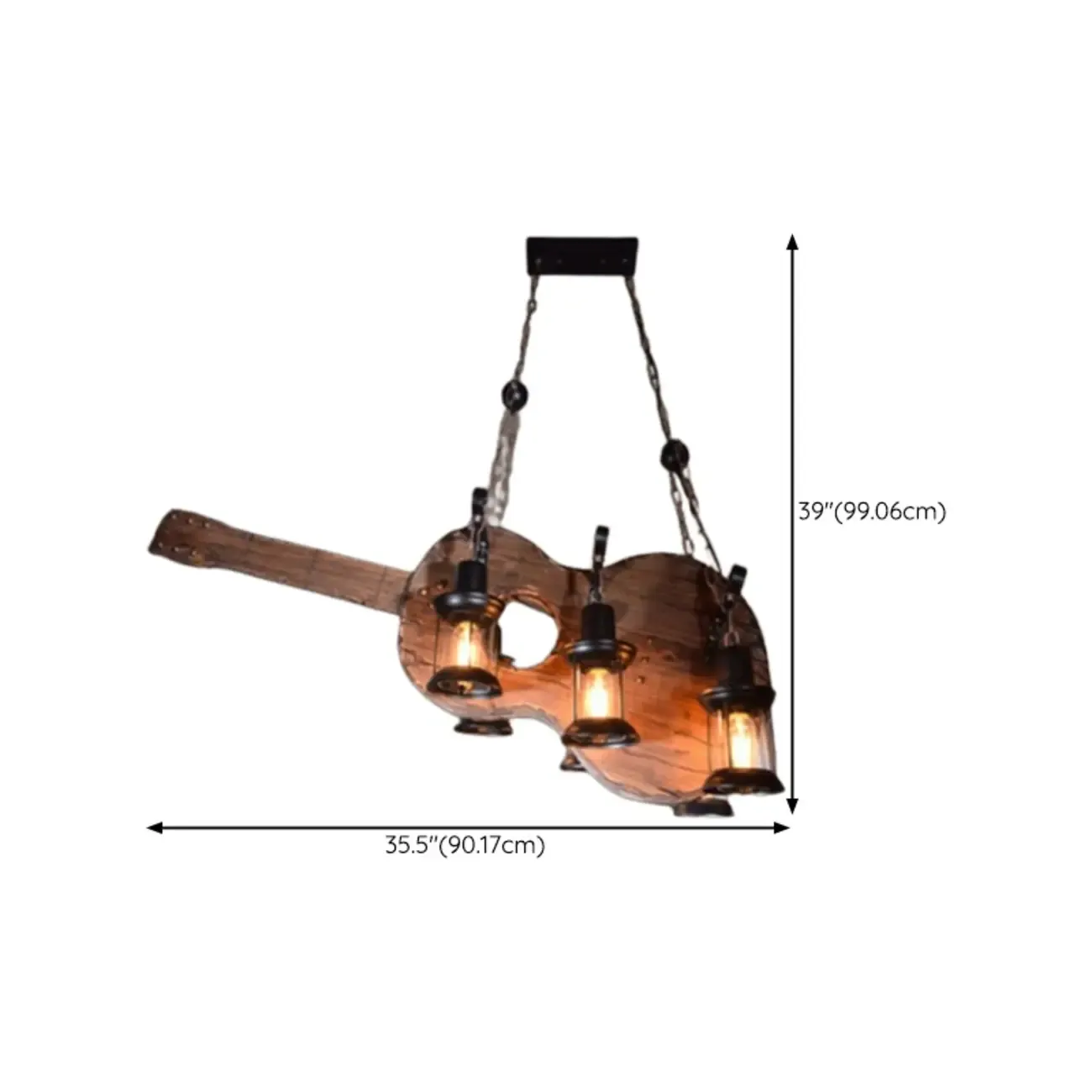 Industrial Island Light Brown Steampunk Cylindrical Pendant Light