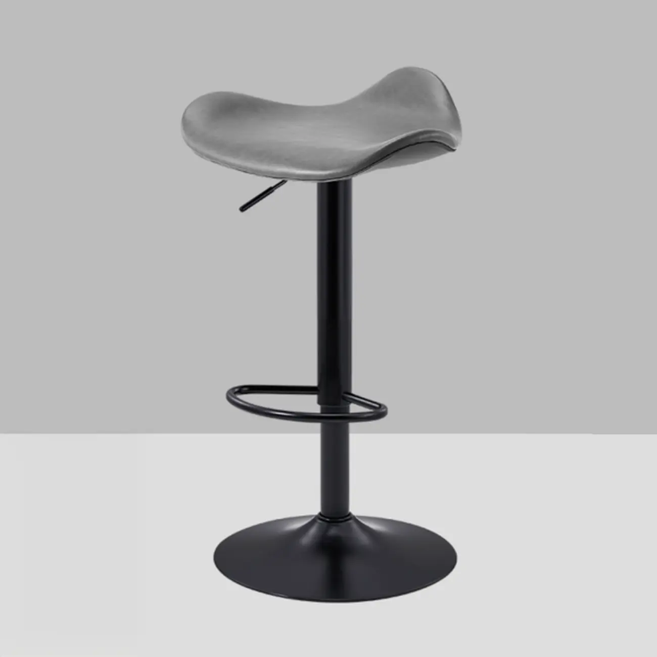 Adjustable Swivel Leather Modern Backless Bar Stools
