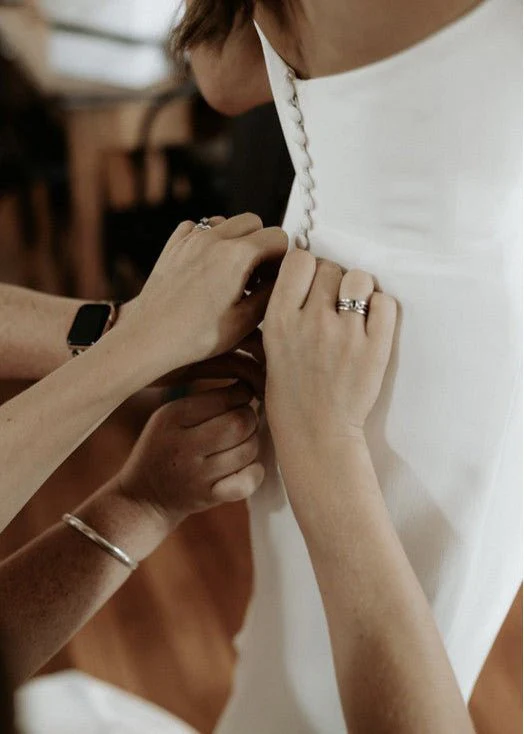 Mermaid Satin Sleeveless Wedding Dress With Sweep Train