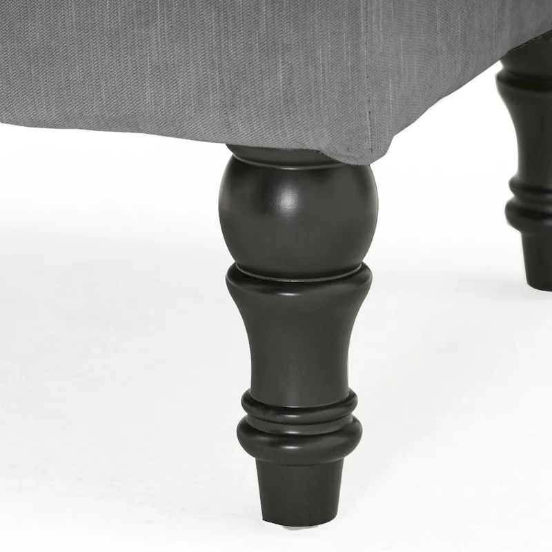 Jeremy Modern Tufted Fabric Pillow Top Ottoman by Christopher Knight Home