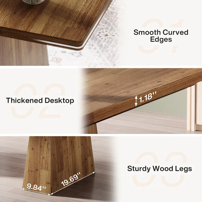 63 Inches Modern Executive Office Desk Large Computer Conference Table