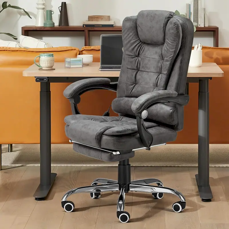 AECOJOY Heated Executive Office Chair w/ Massage &Adjustable Height