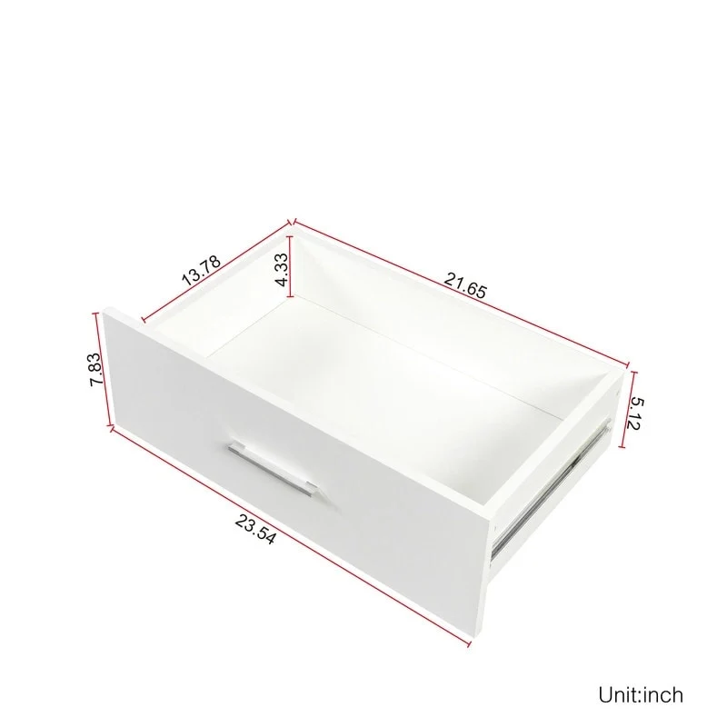 Modern Wood Dresser for Bedroom with Wide Drawers