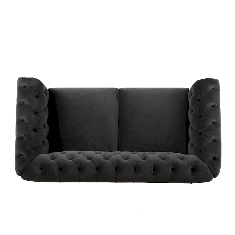 Chesterfield Velvet Loveseat Sofa