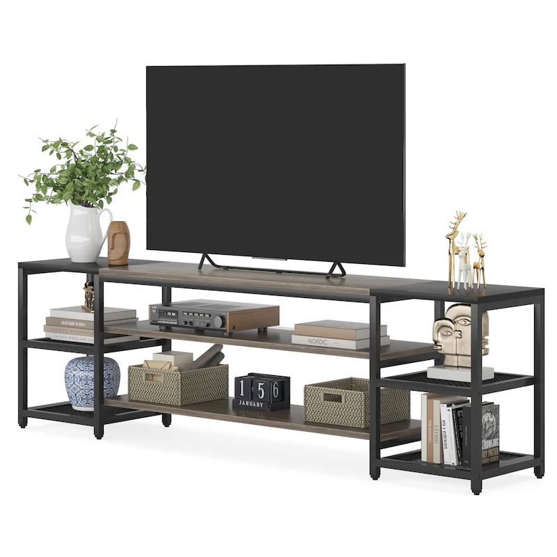 78 Inches TV Stand Entertainment Center Stand, TV Console Table