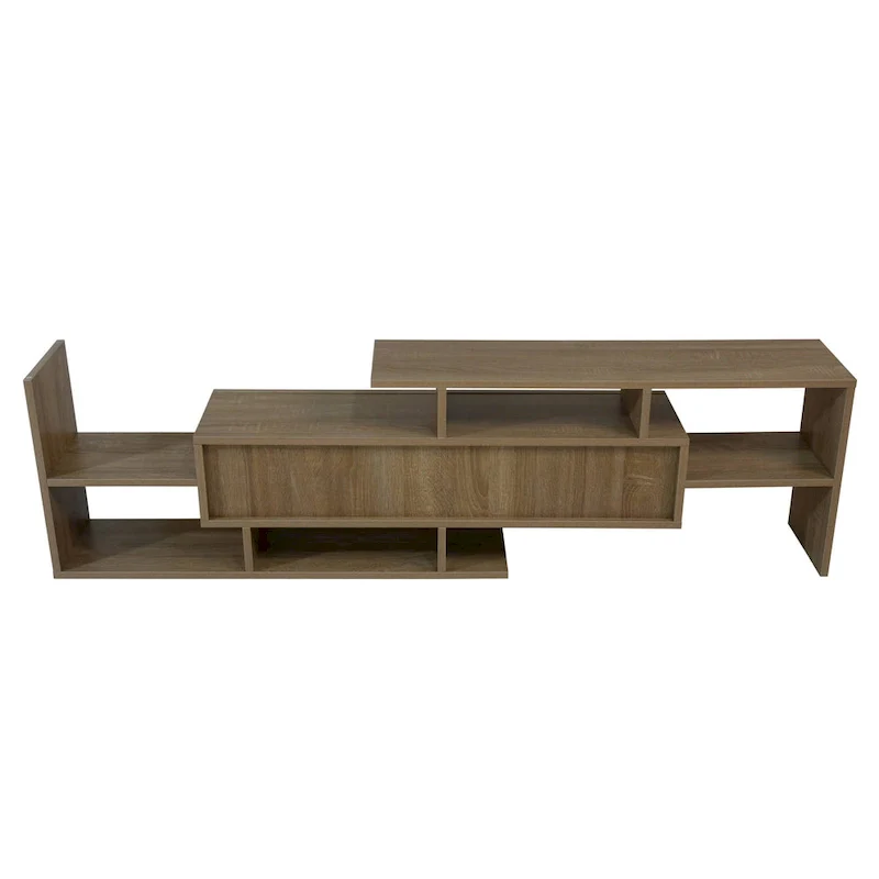 Surrey 60.2 2 Pc 1-Drawer Floating TV Stand Media Console with Open Shelves