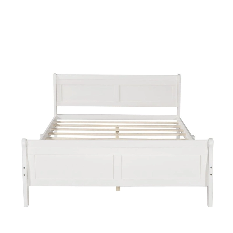 Harper & Bright Designs Wood Twin Sleigh Bed with Headboard and Footboard
