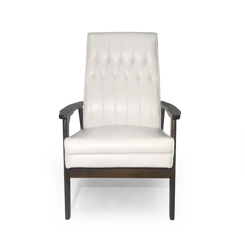 25.75 High Back Faux Leather Accent Chair