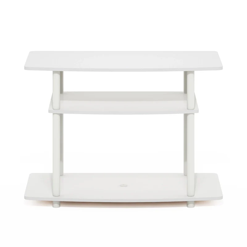 Furinno Turn-N-Tube No Tools 3-Tier TV Stands, Columbia Walnut/Black