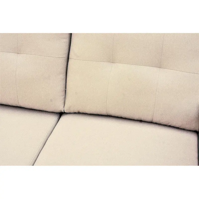 US Pride Furniture 79.92 inch Convertible L-Shaped Sectional Sleeper Sofa Bed Stylish Apartment Furniture