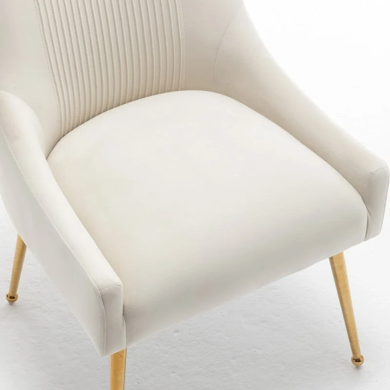 Upholstered Accent Chair Set of 2 with Rear Handle