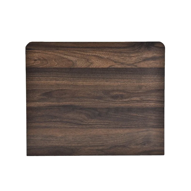 Modern Nightstand with 2 Drawers and Metal Handles