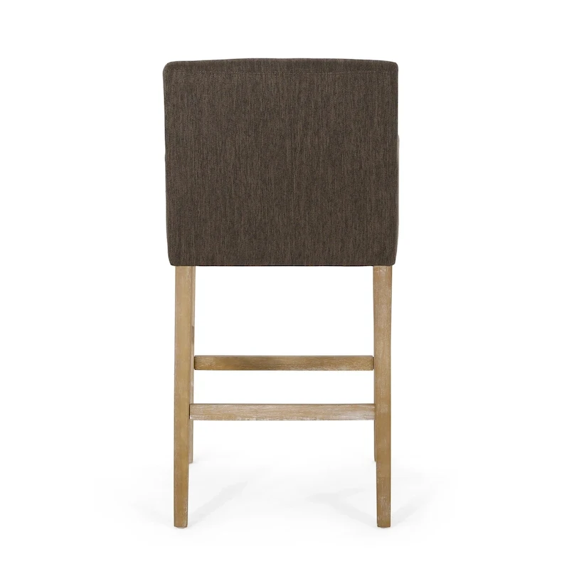 Armga Fabric and Rubberwood 30.5 inch Barstools (Set of 2) by Christopher Knight Home