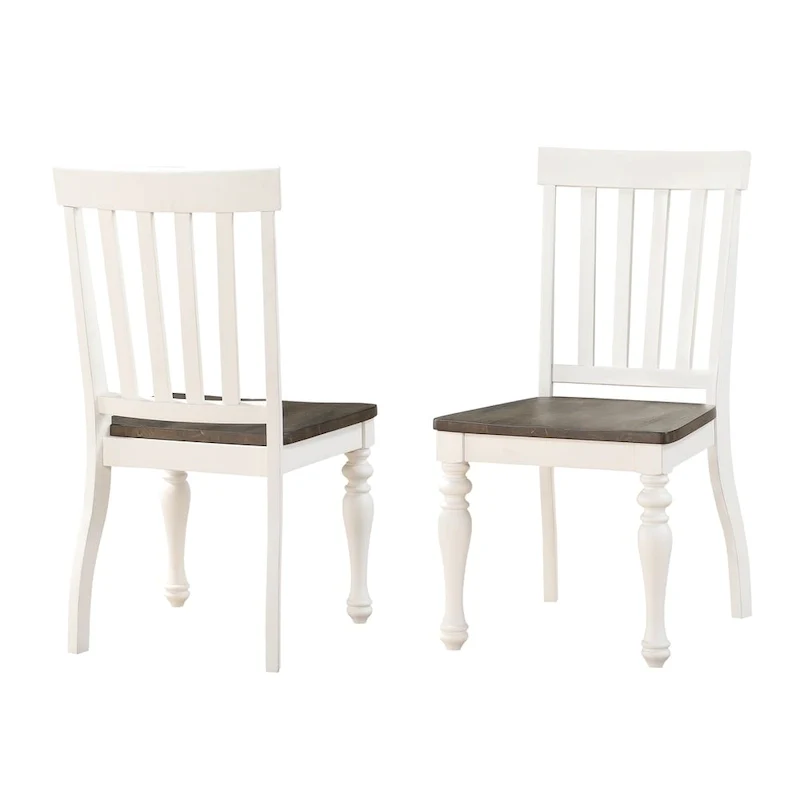 Steve Silver Jillian Farmhouse Distressed Two-tone Dining Set