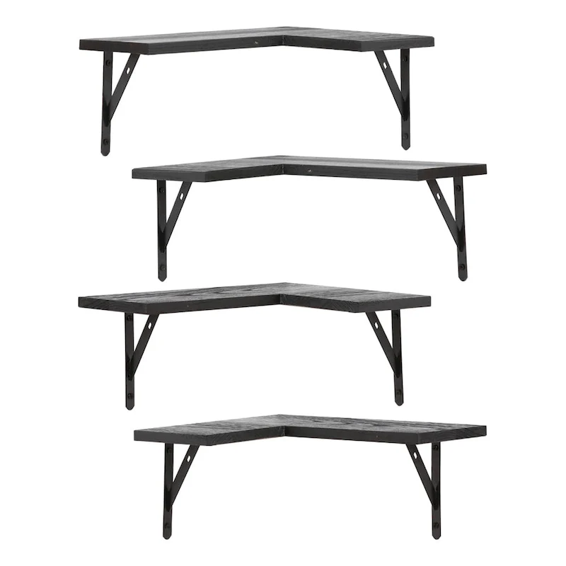 Wood Floating Shelves Set of XX, Wall Mounted Shelves for Bathroom Bedroom Living Room, and Kitchen Wall Decor 16*11.4in