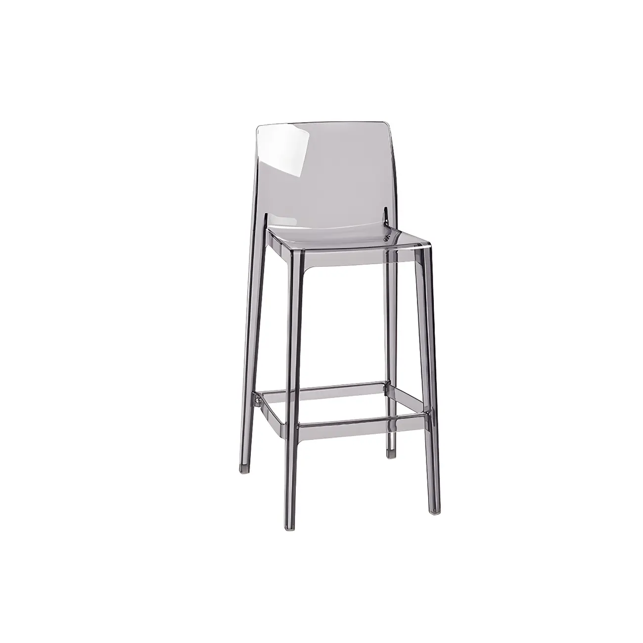 Modern Acrylic Transparent Stylish Rectangle Bar Stool
