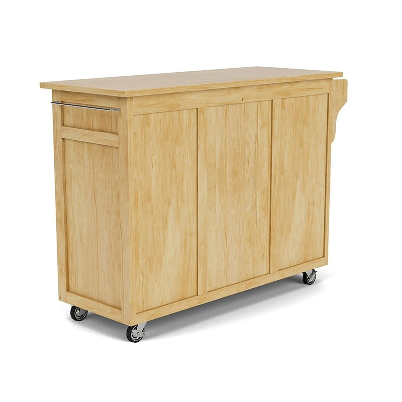 Create-a-Cart Brown Kitchen Cart