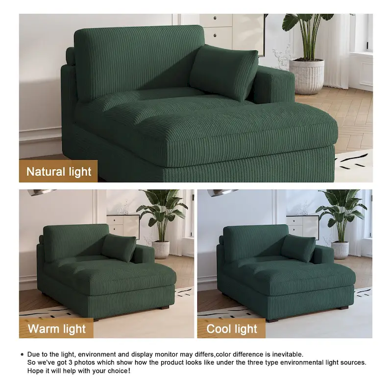 Left and Right Sectional Sofa Set Chaise Lounge Sofa Chair