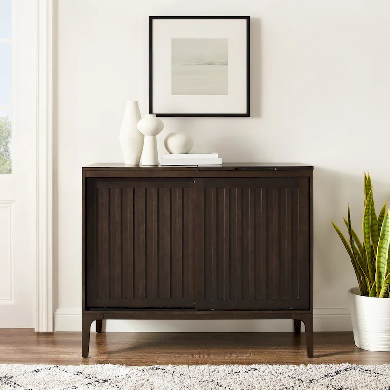 Crosley Asher Record Storage Media Console